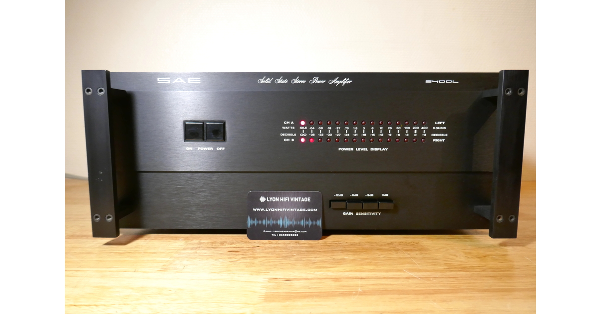 AMPLIFICATEUR SCIENTIFIC AUDIO ELECTRONICS SAE 2400L / VINTAGE ...